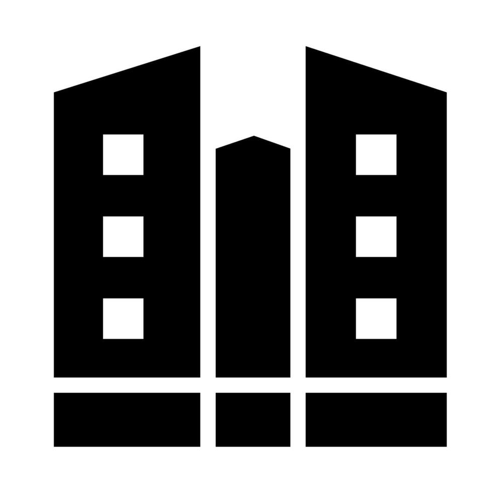 Apartment construction outline icons vector