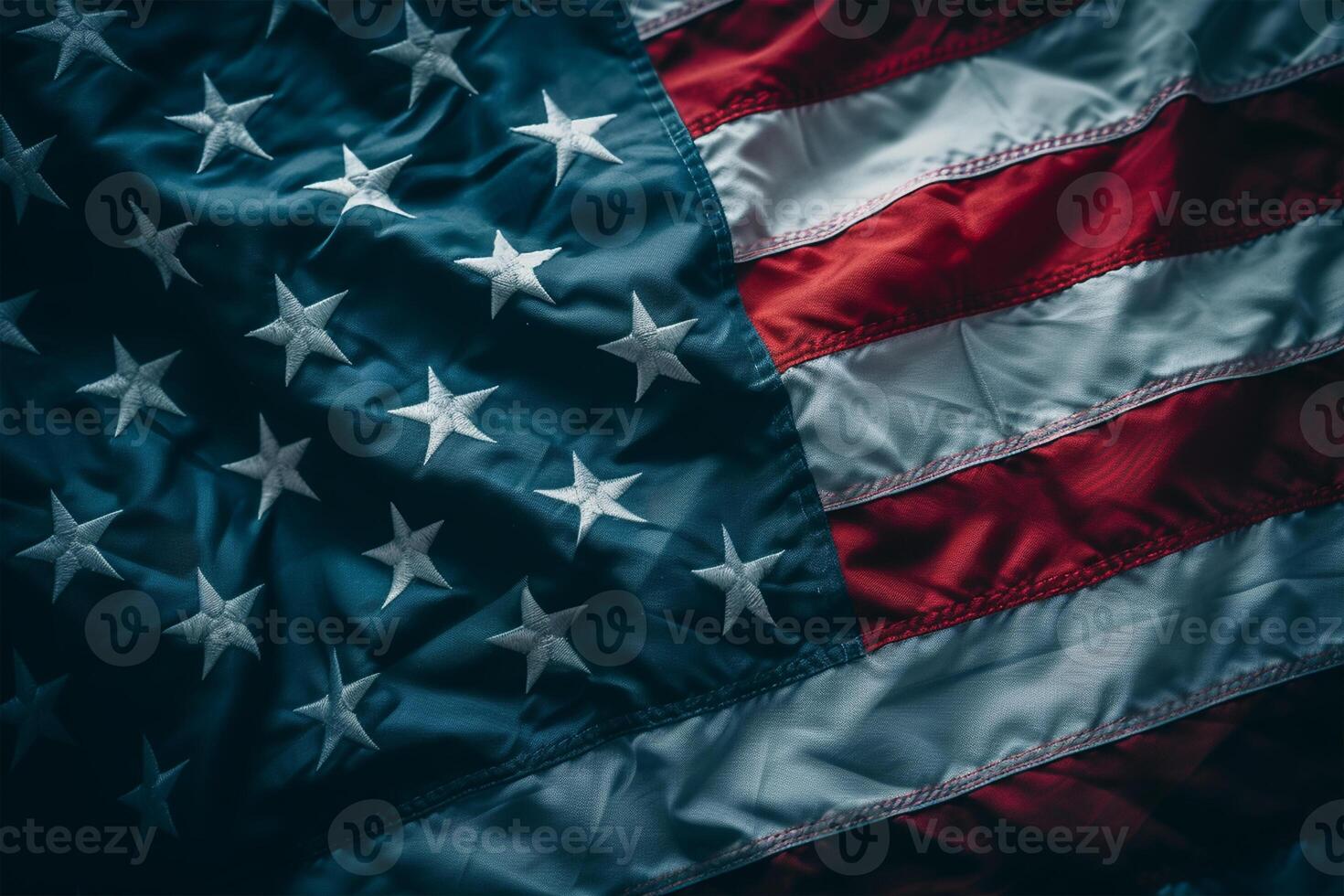 ai generado America unido estados bandera foto