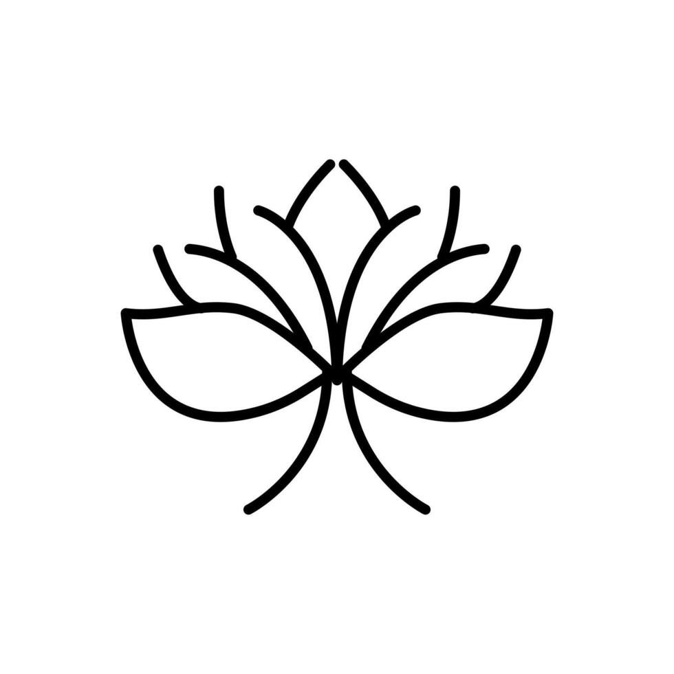 herb outline icon thin vector design good for website or mobile app