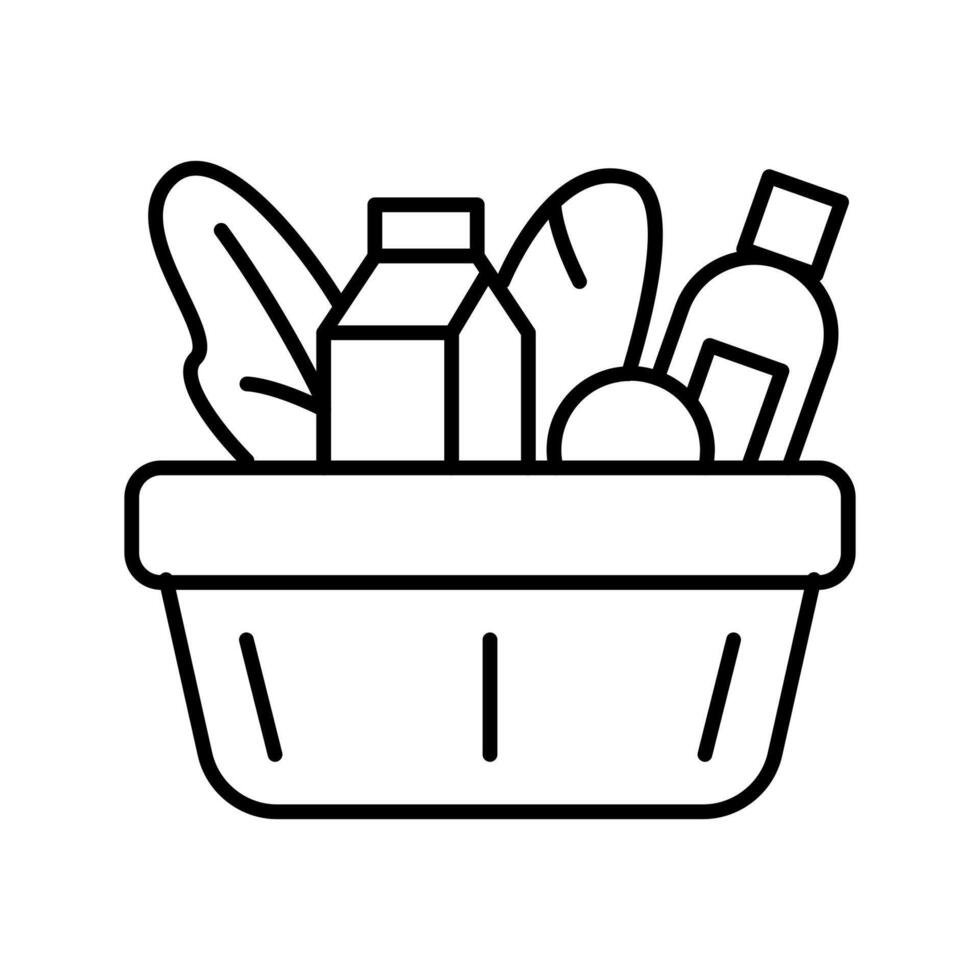 nutrition outline icon thin vector design good for website or mobile app
