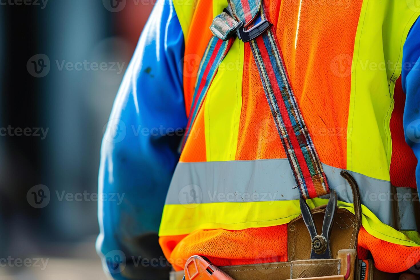 AI generated Banner Image of Construction Safety Wear, World Wildlife Day photo