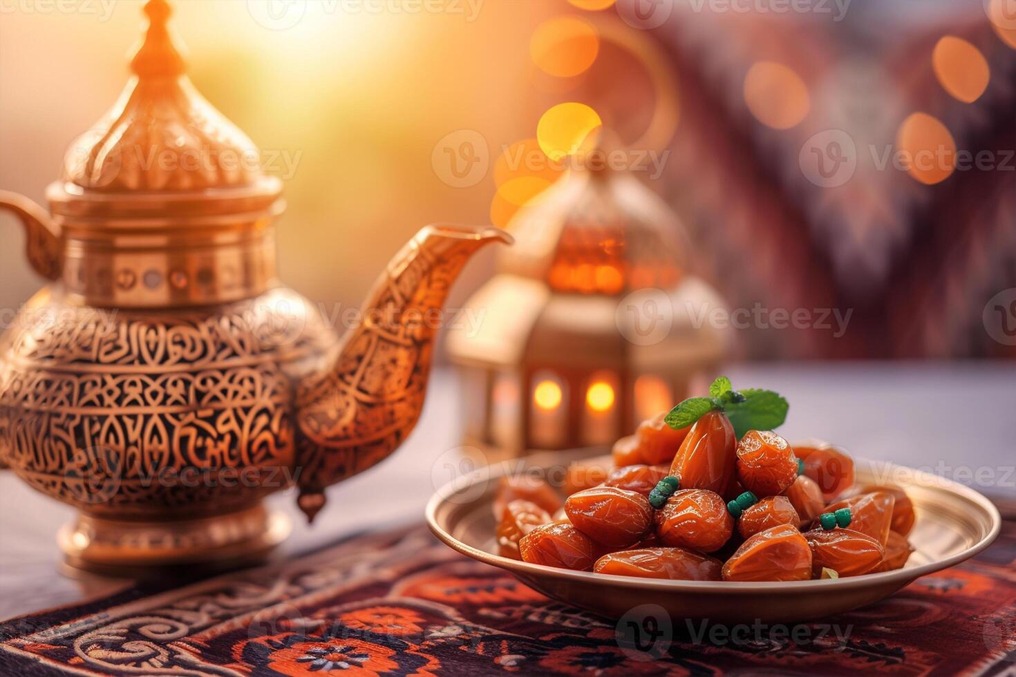 AI generated Ramadan dates for iftar opening photo