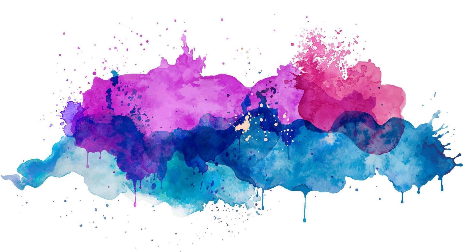 Abstract watercolor stain. Hand drawn illustration. Vector EPS.