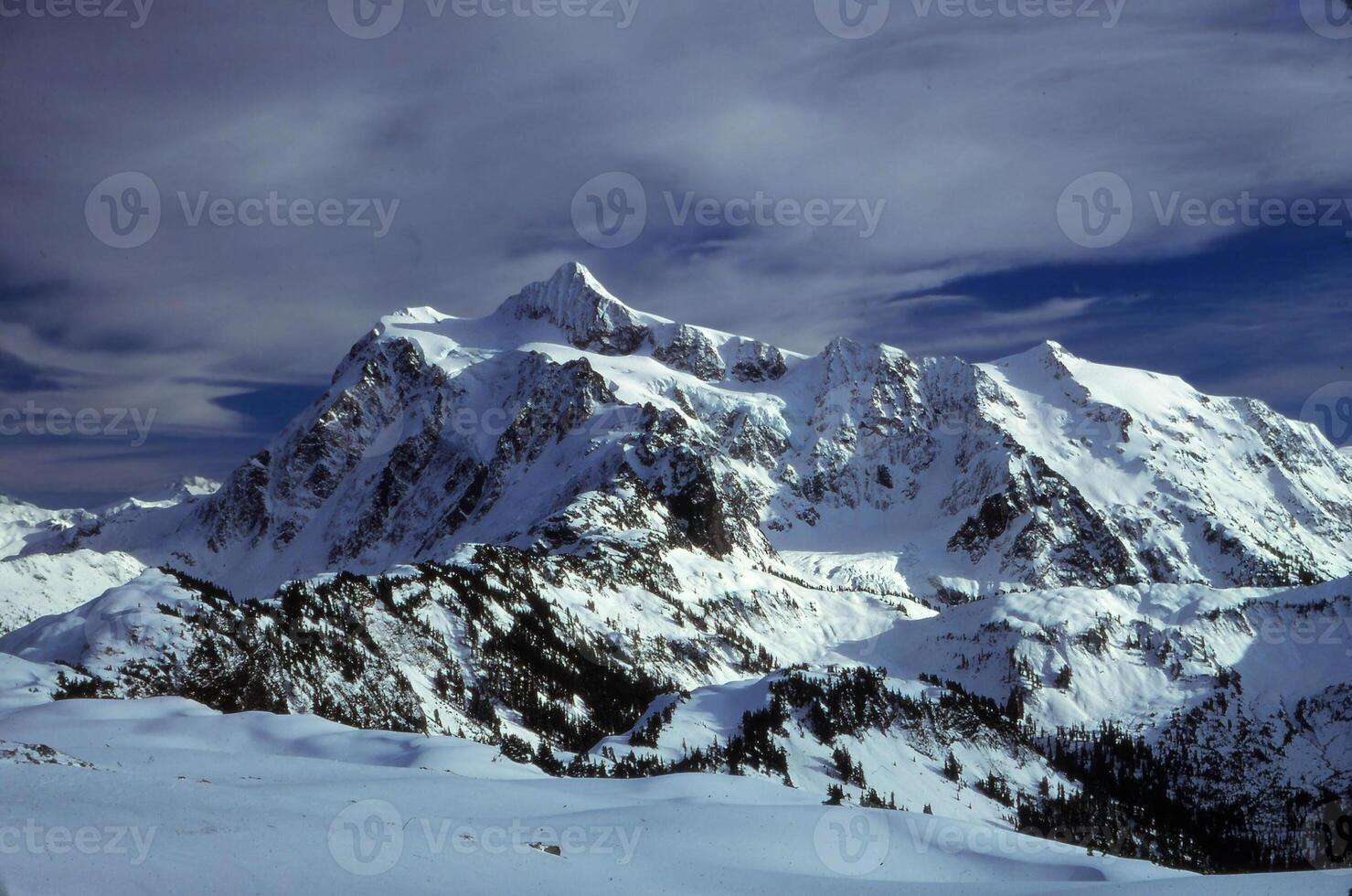 Winter snows on Mt Shuksan photo