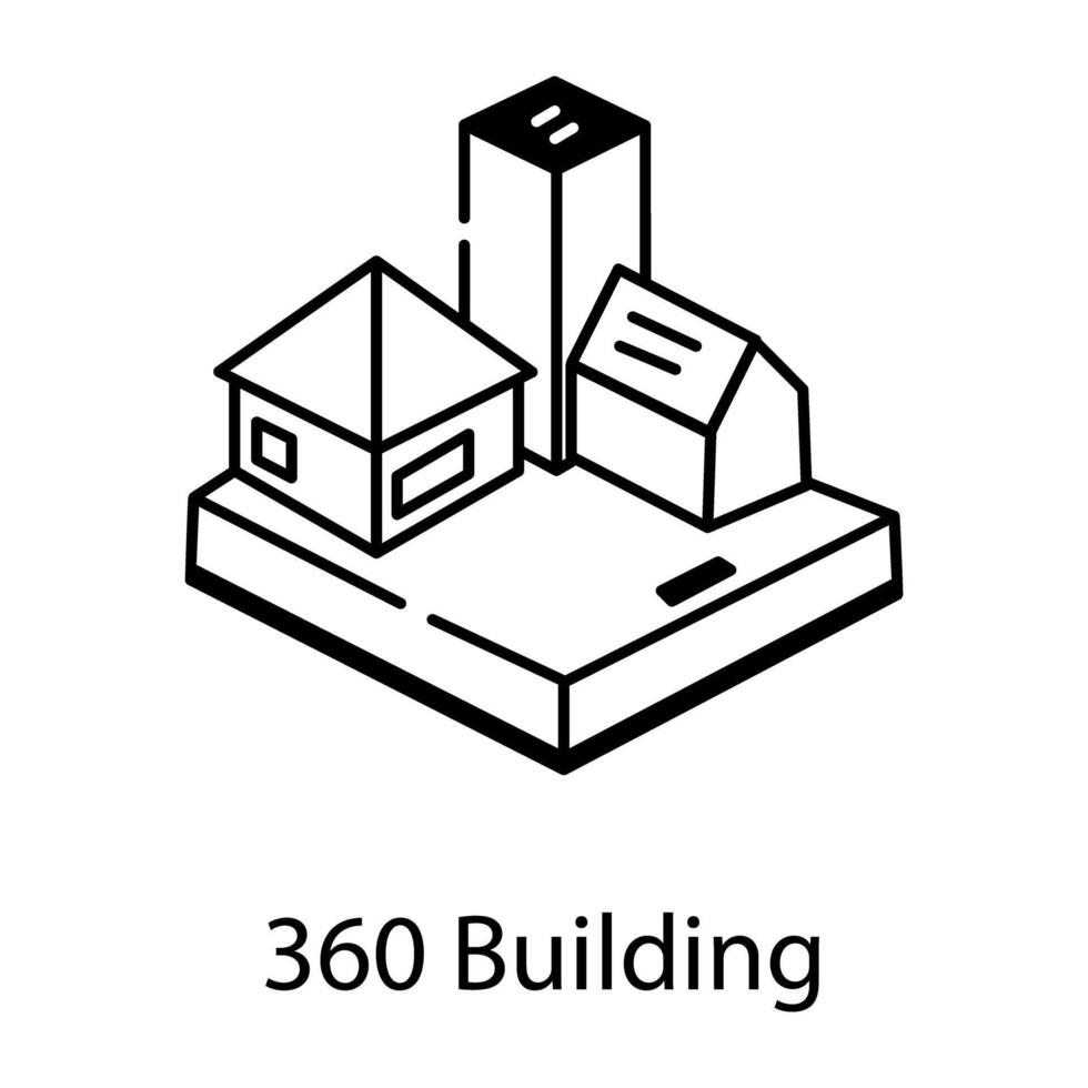 Smart City Linear Icon vector