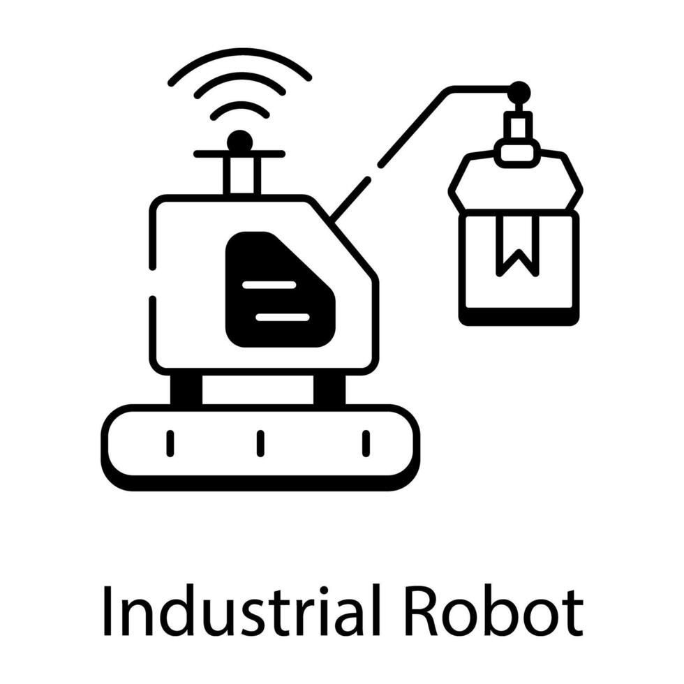 inteligente ciudad lineal icono vector