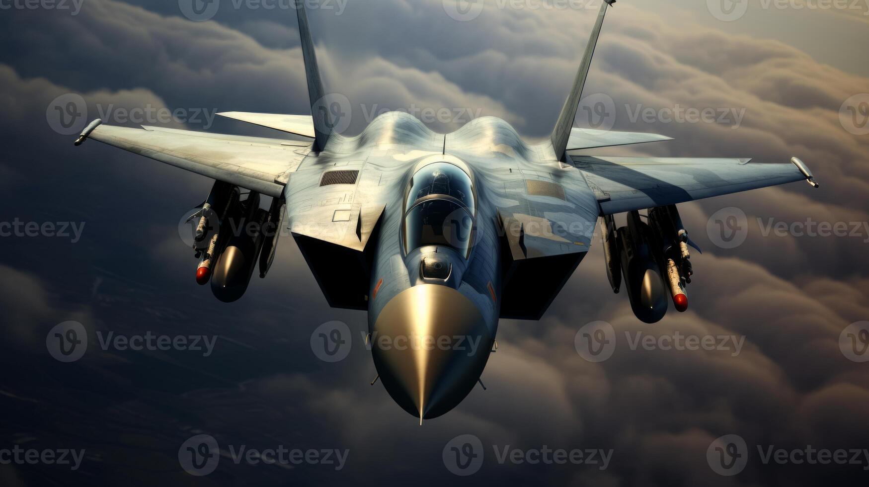 AI generated Fighter Jets United States Air Force. Neural network AI generated photo