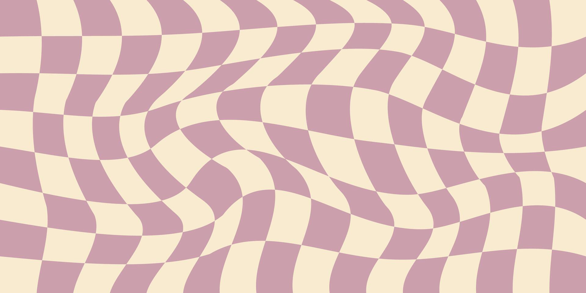 Checkerboard psychedelic pattern. Checkerboard background y2k retro grid. Psychedelic texture vector illustration.