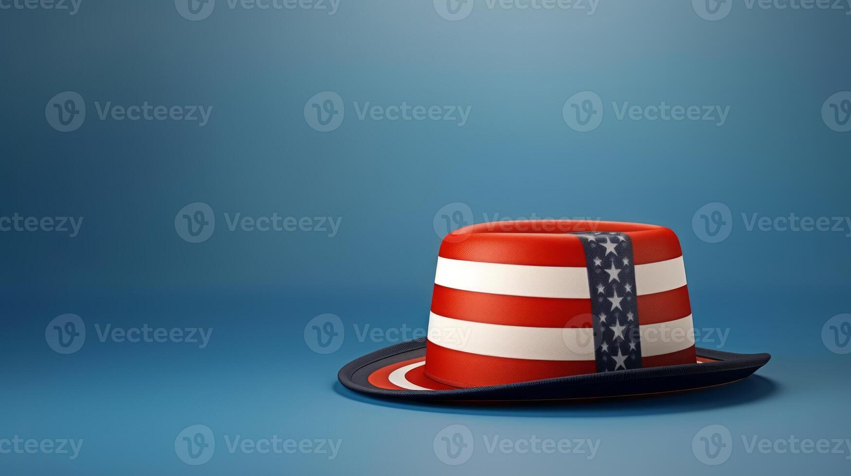 AI generated Festive background for American Independence Day. Neural network AI generated photo