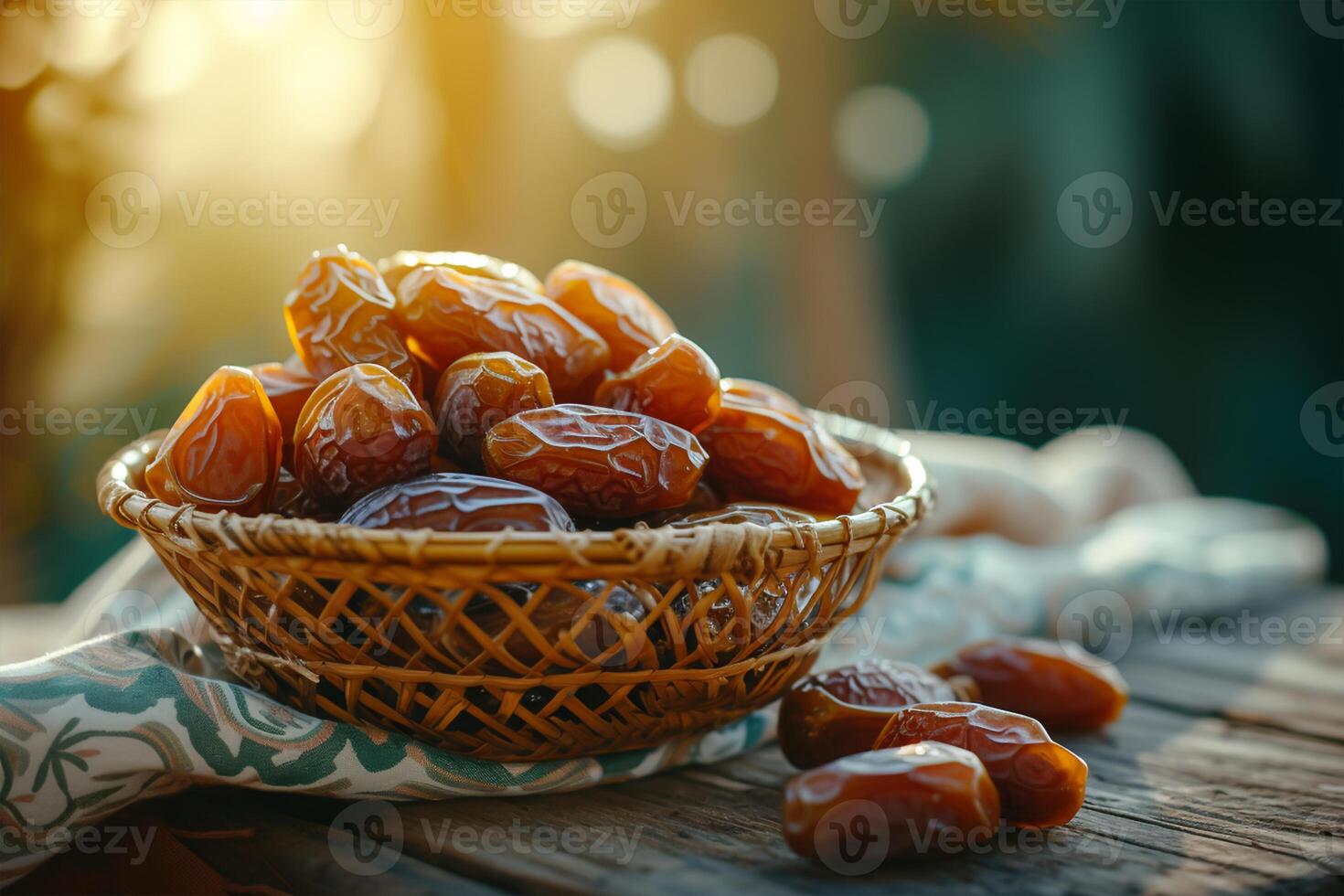 AI generated dates fasting Ramadan photo