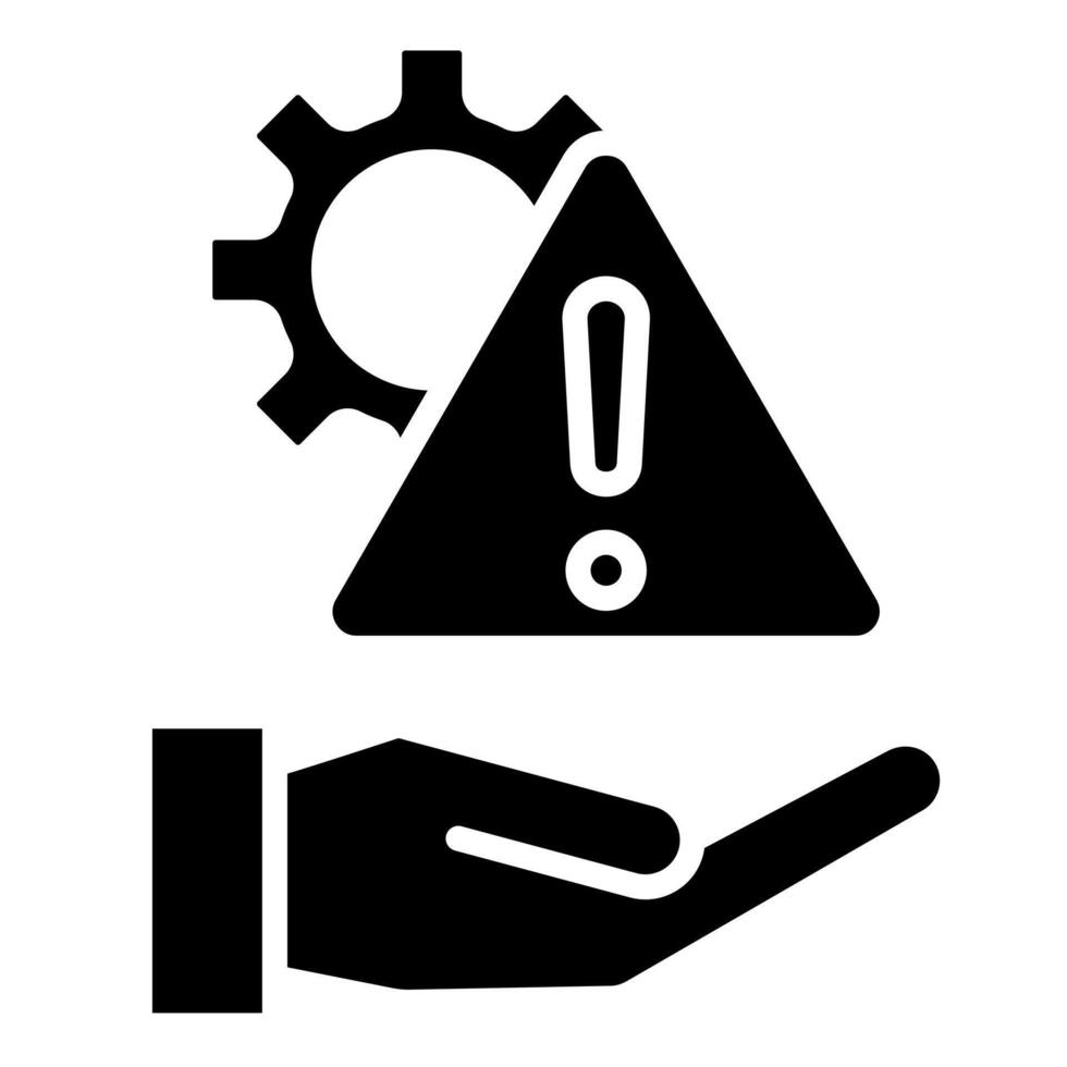 Risk Management icon line vector illustration