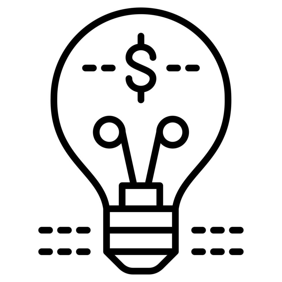 financiero innovación icono línea vector ilustración