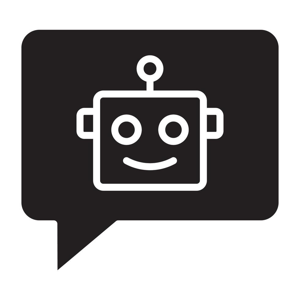 Chat bot icon. vector