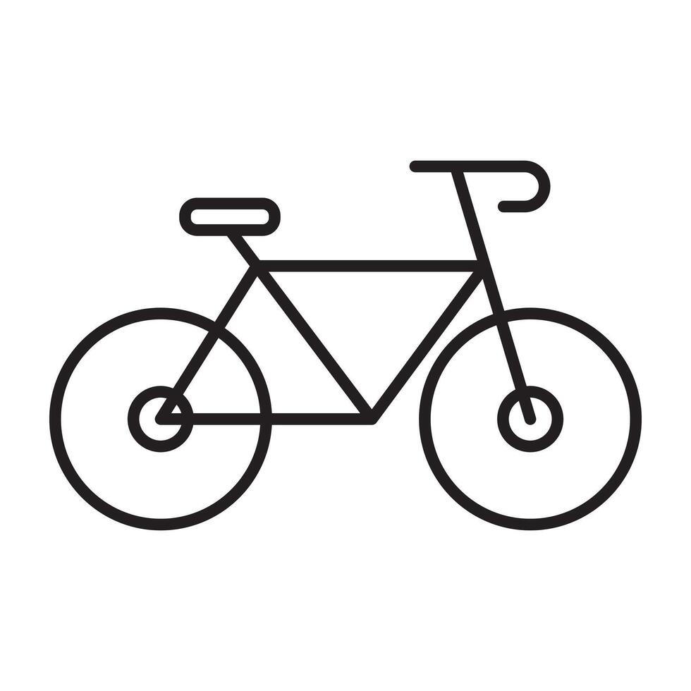 bicicleta línea icono. vector