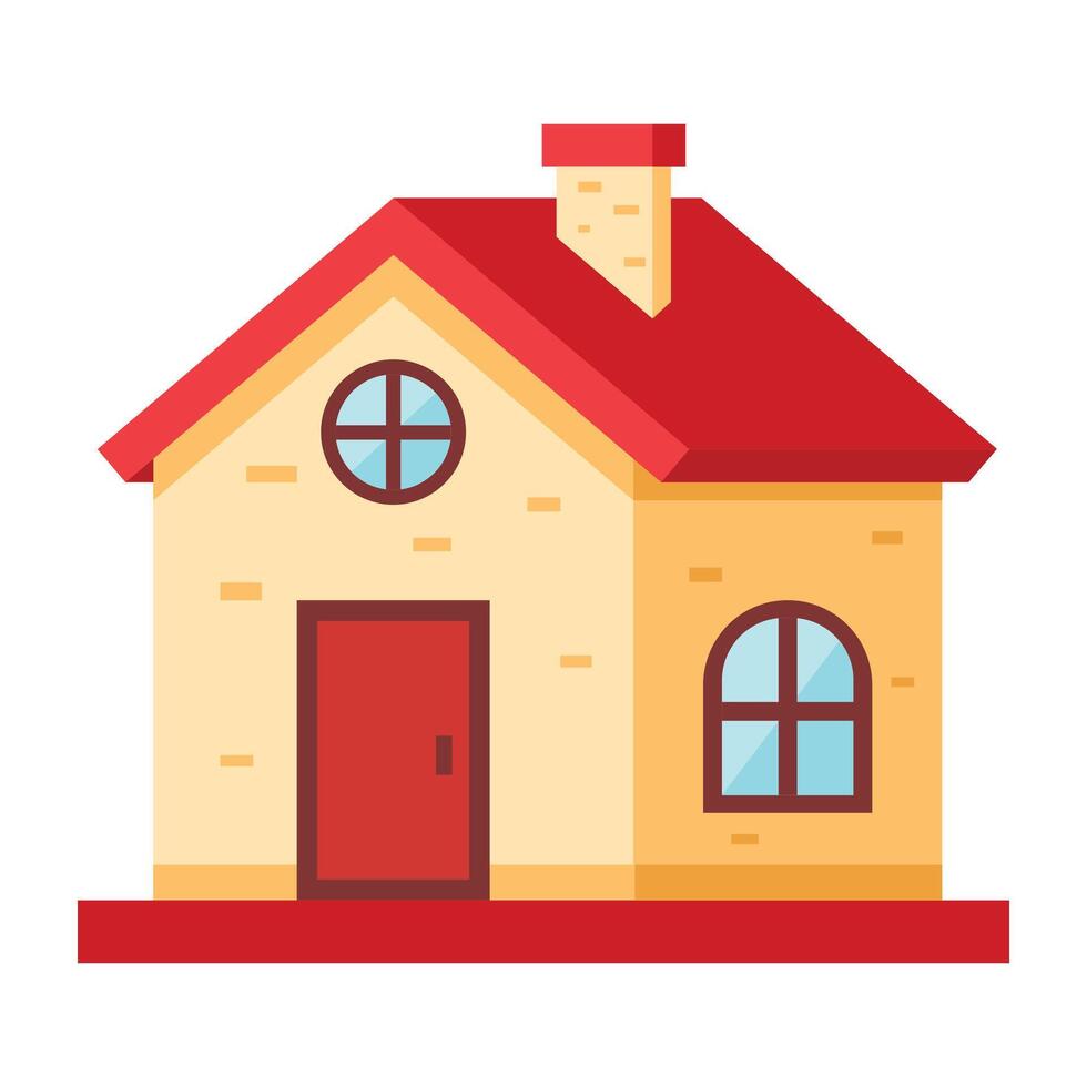 Home flat icon. vector