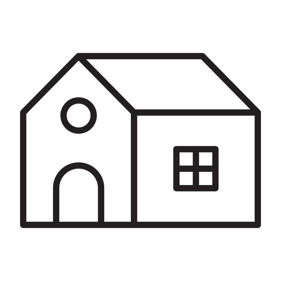 Home line icon. vector