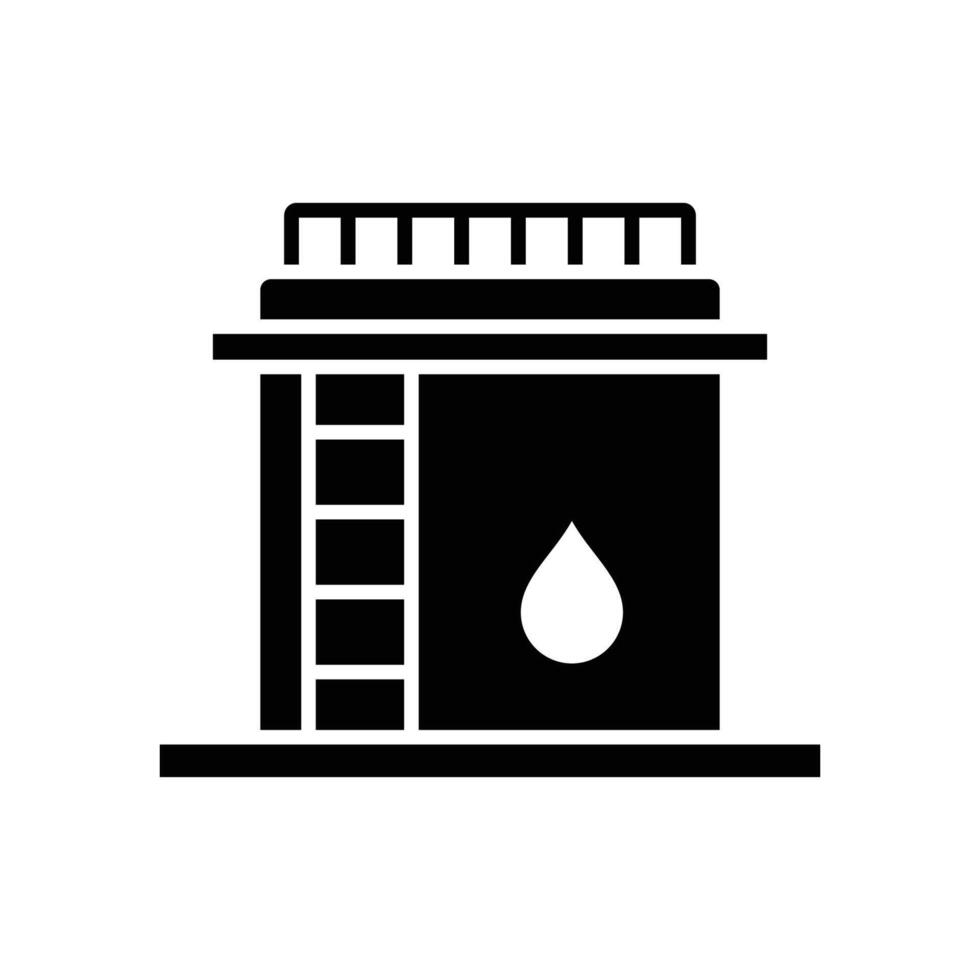 petróleo tanque icono vector diseño modelo sencillo y limpiar