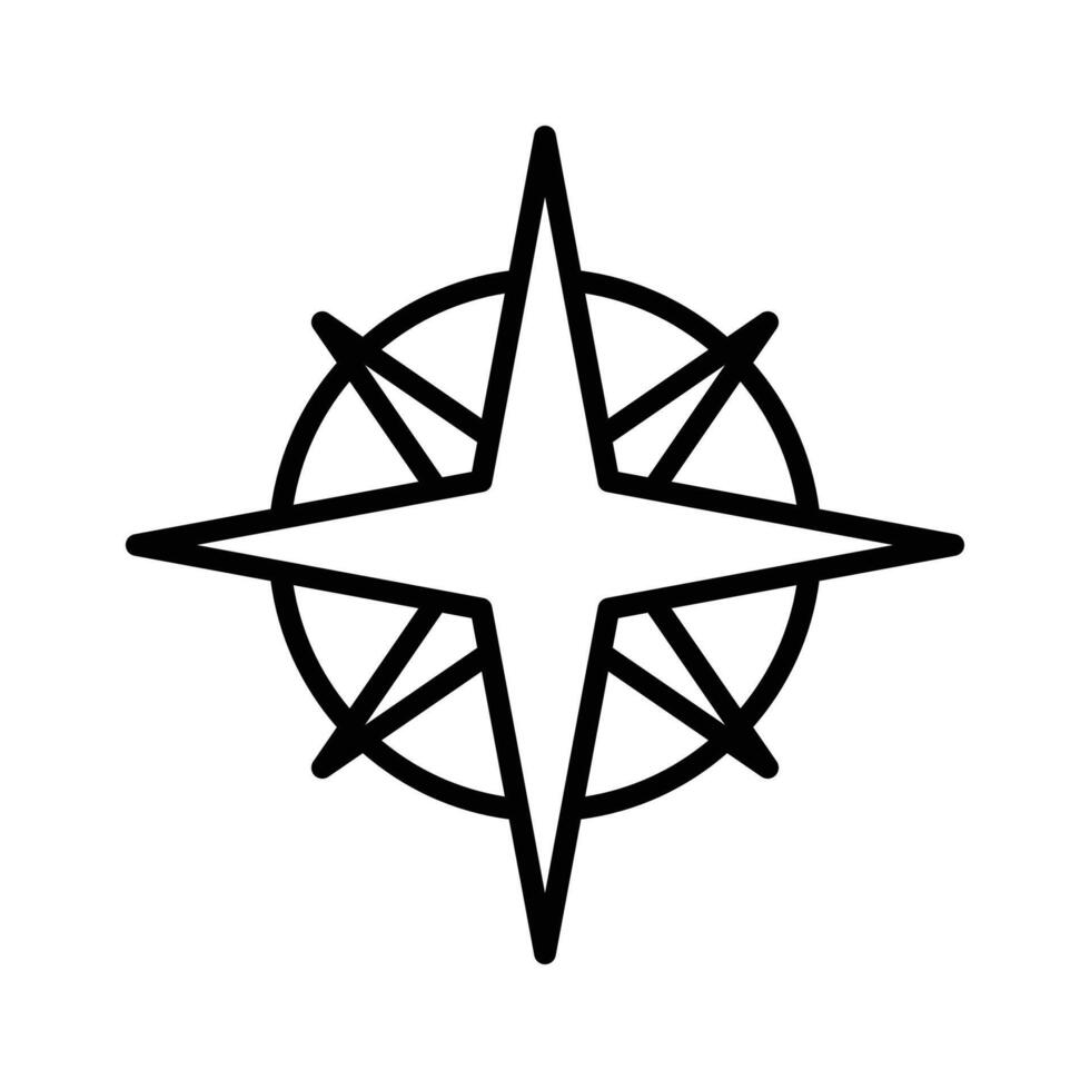 compass icon vector design template simple and clean