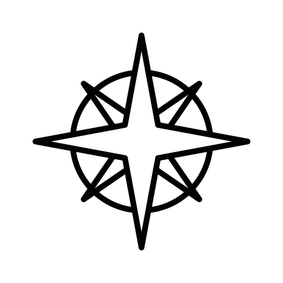 compass icon vector design template simple and clean