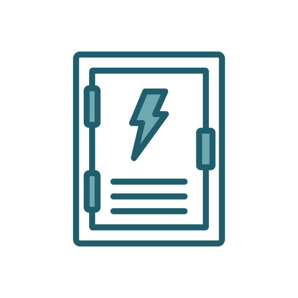 electric panel icon vector design template simple and clean