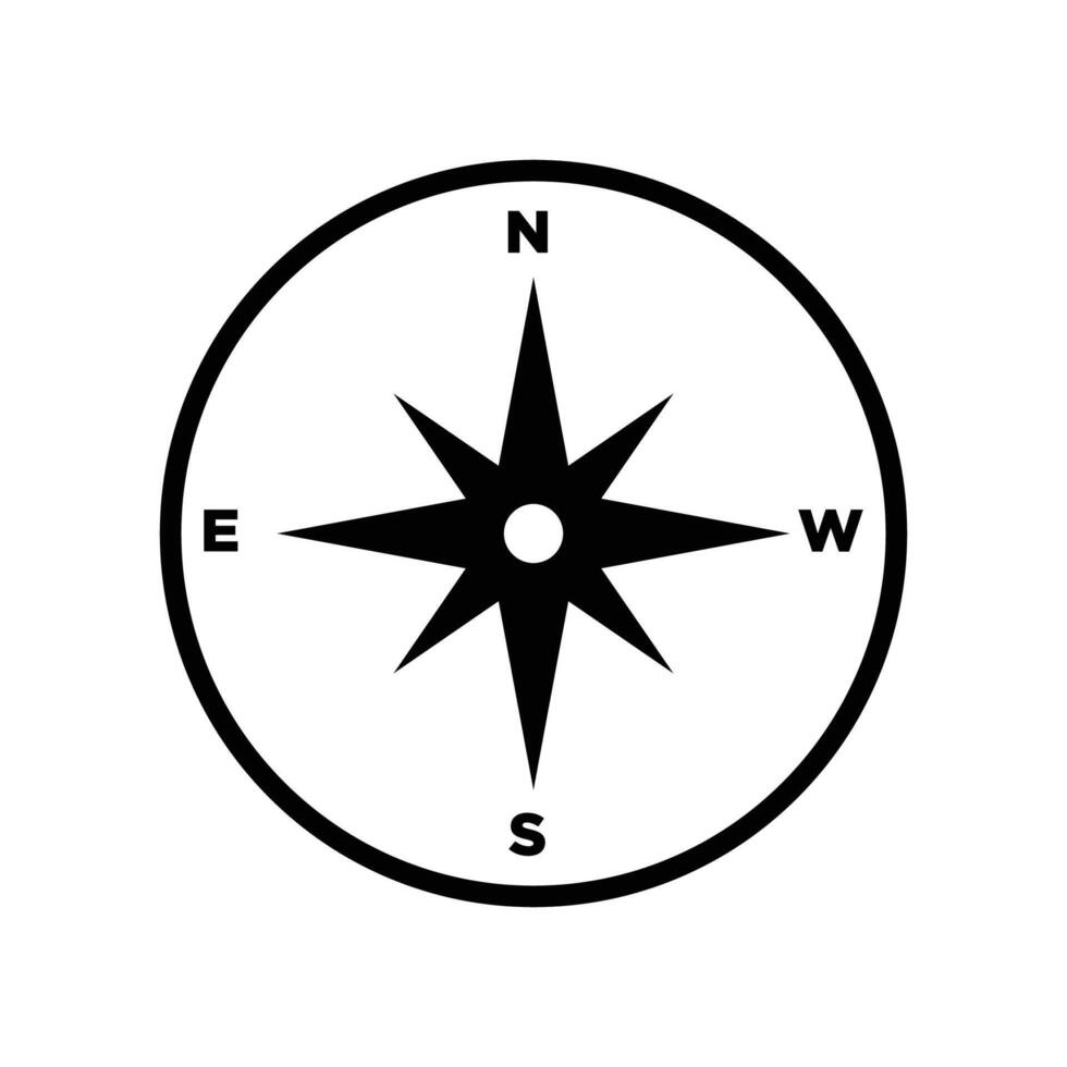 compass icon vector design template simple and clean