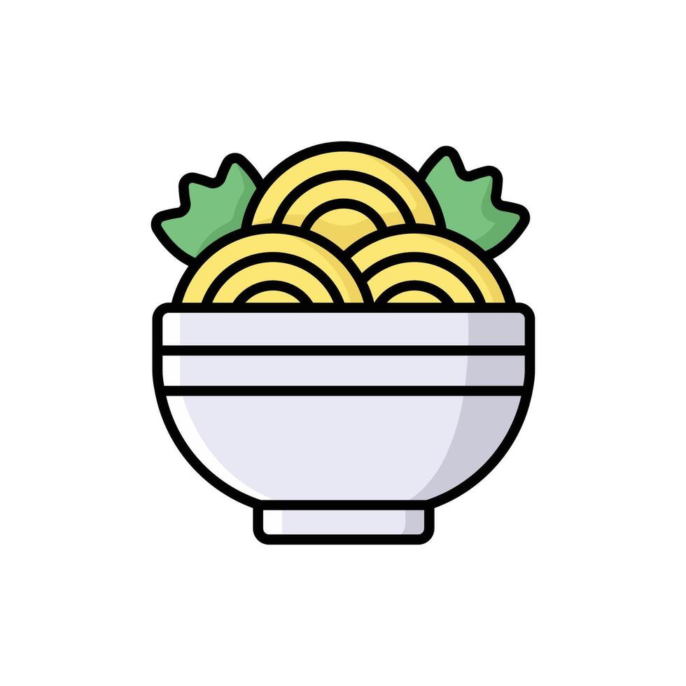 noodles icon vector design template simple and clean