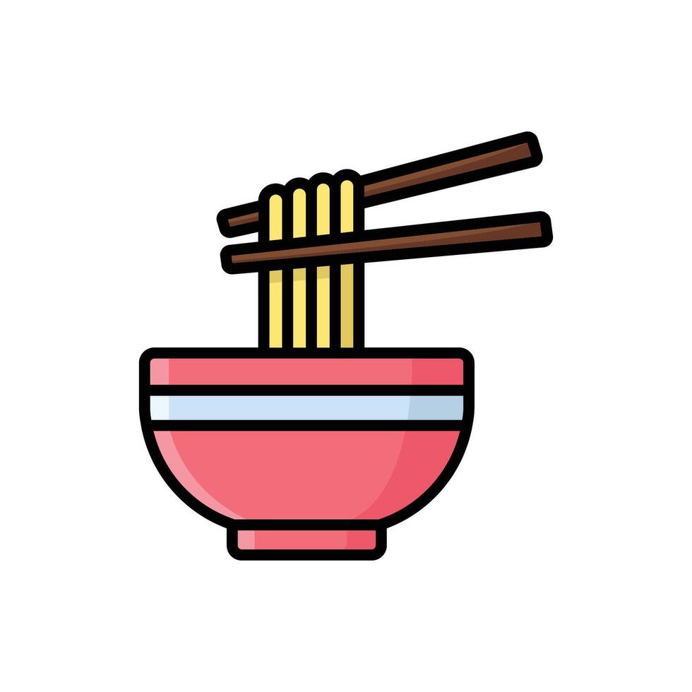 noodles icon vector design template simple and clean