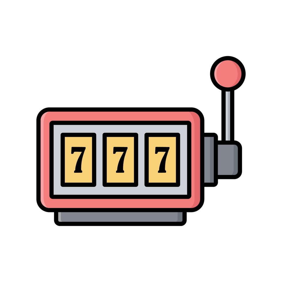 jackpot machine icon vector design template simple and clean