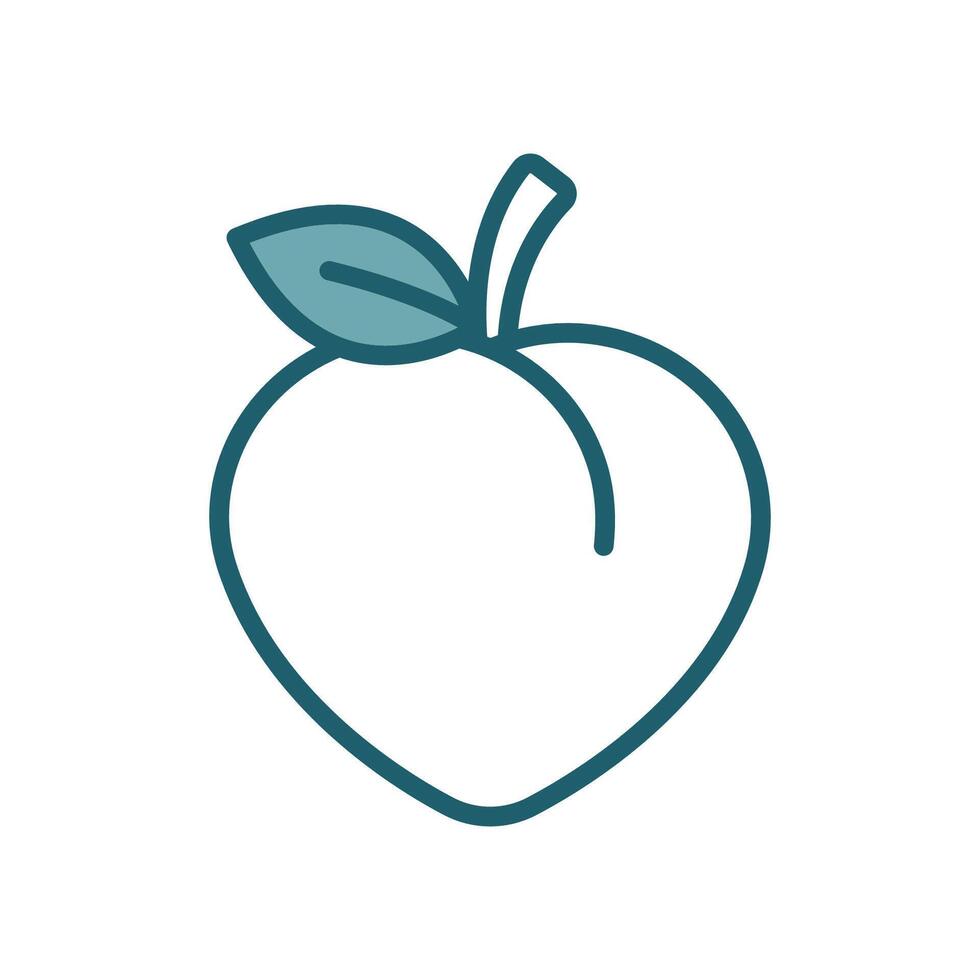 peach icon vector design template simple and clean