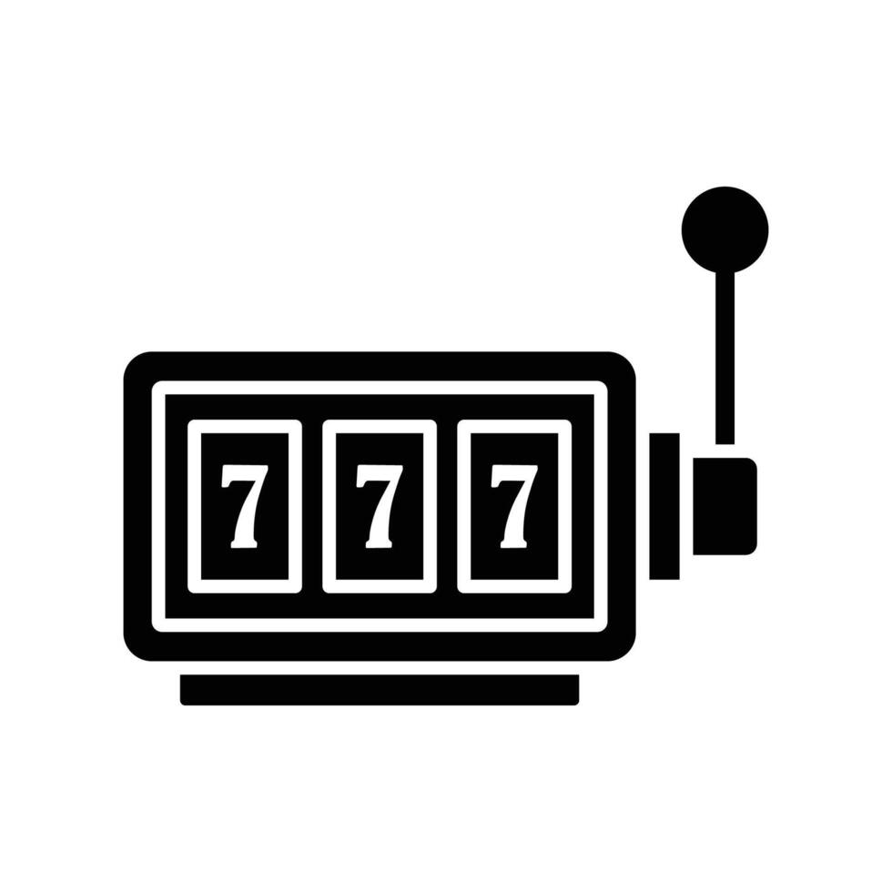 jackpot machine icon vector design template simple and clean