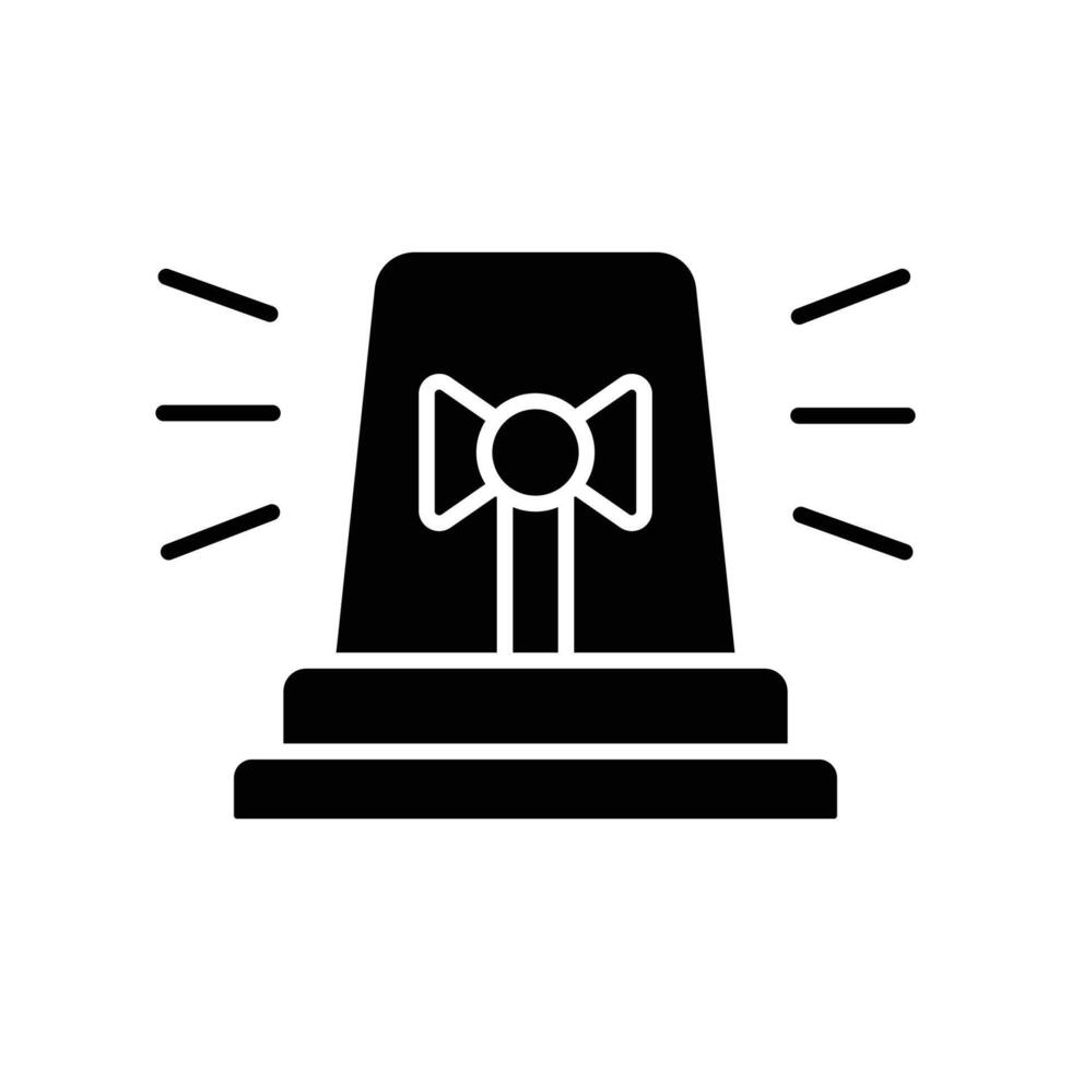siren icon vector design template simple and clean
