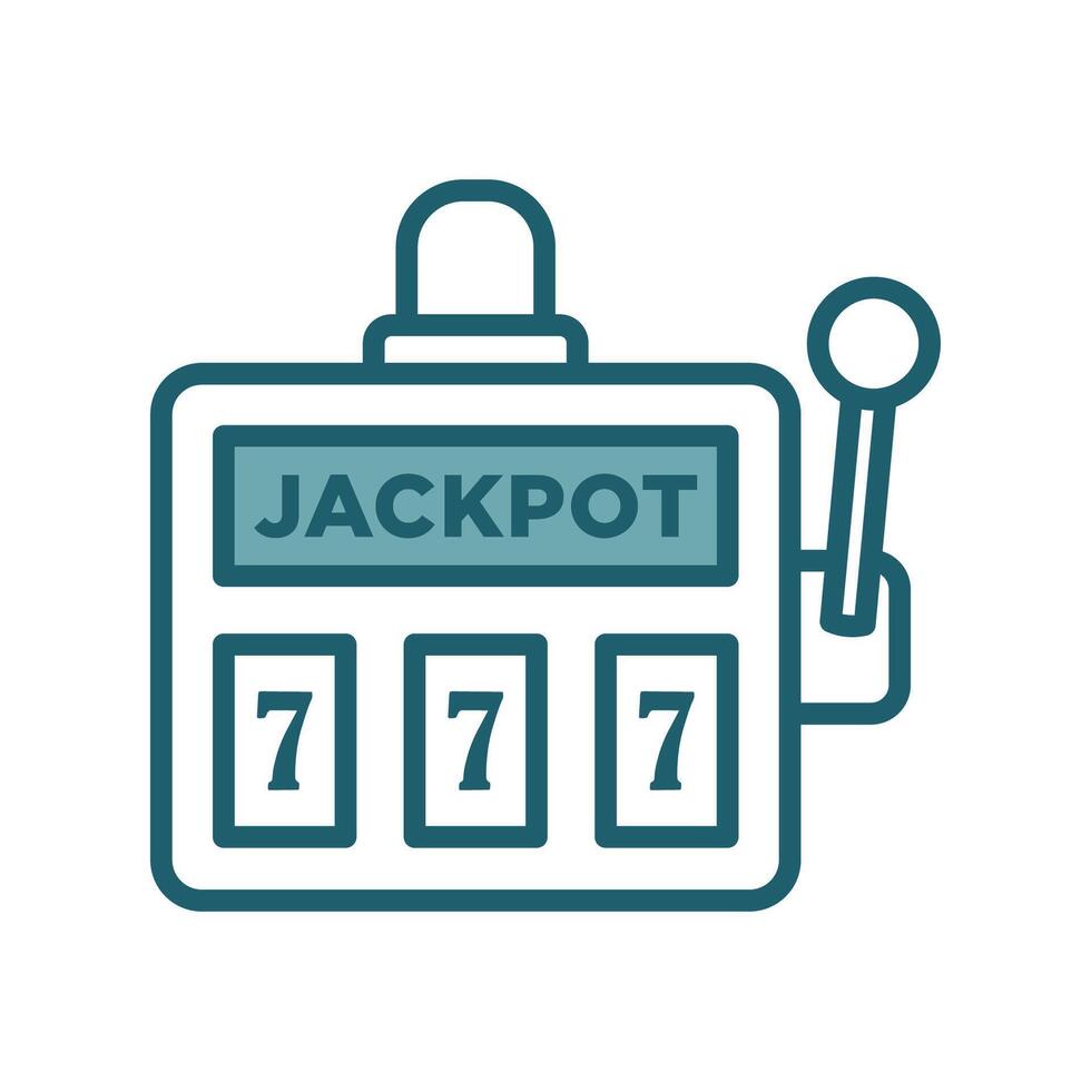 jackpot machine icon vector design template simple and clean