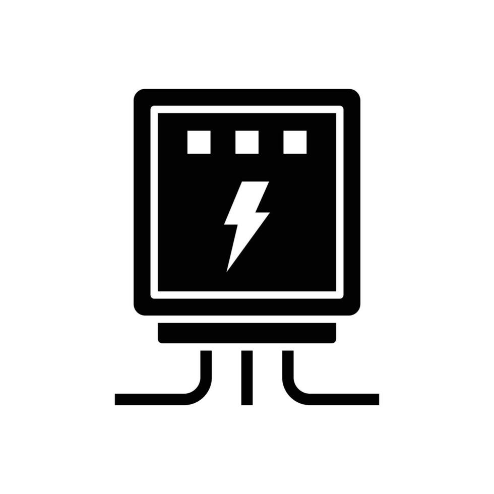 electric panel icon vector design template simple and clean