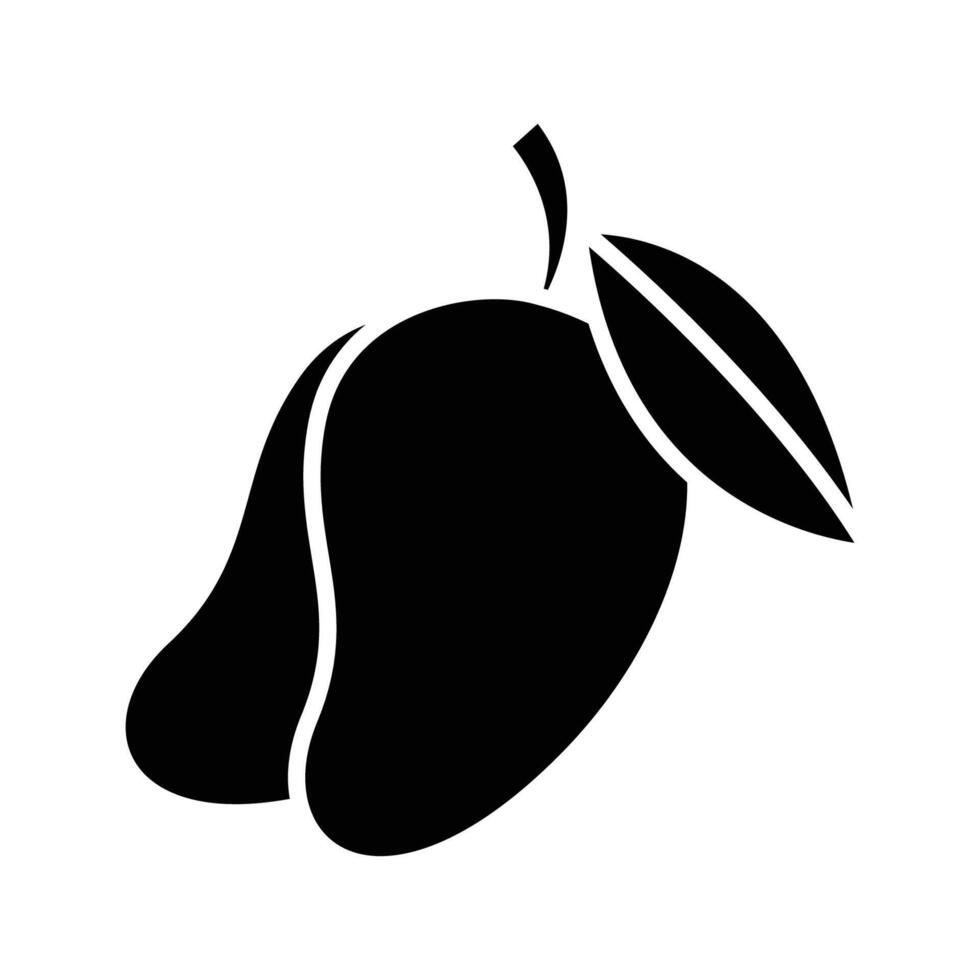 mango icon vector design template in white background