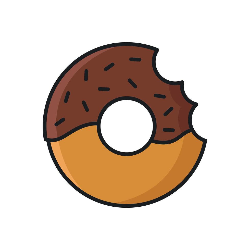 rosquilla icono vector diseño modelo en blanco antecedentes