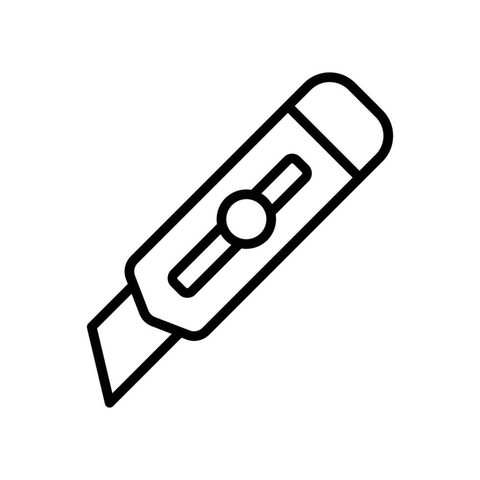 cutter knife icon vector design template in white background