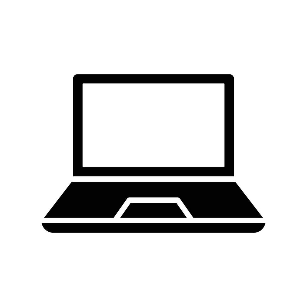 laptop icon vector design template in white background