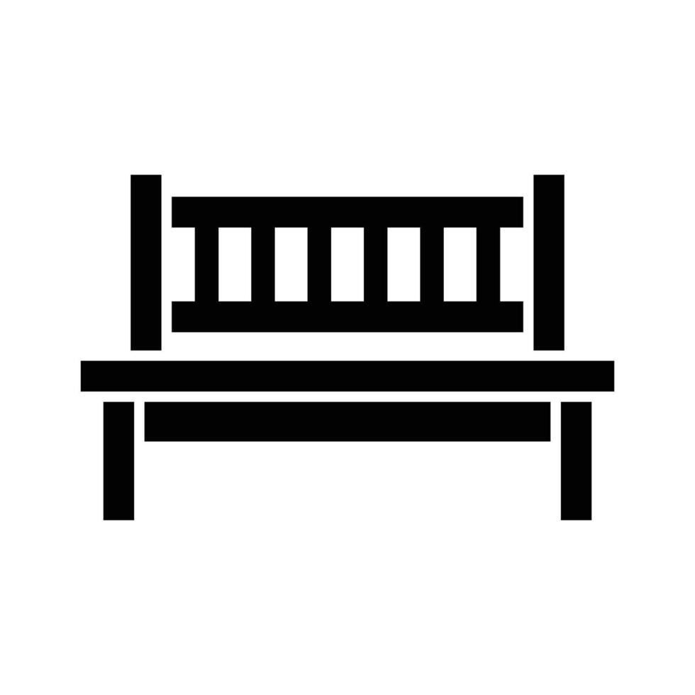 bench icon vector design template in white background