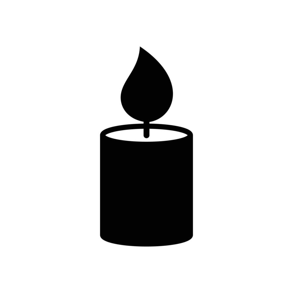 candle icon vector design template in white background