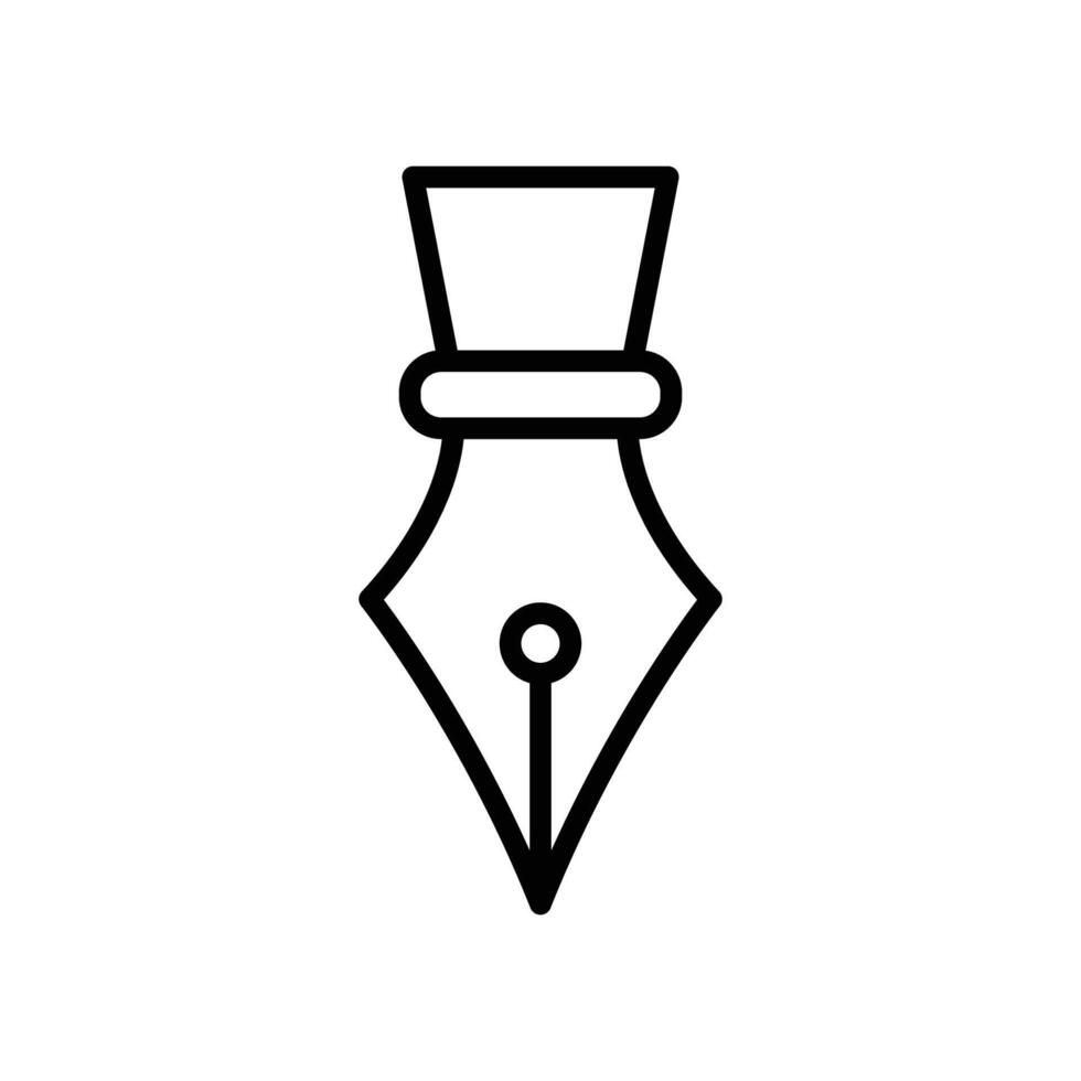 fountain pen icon vector design template in white background