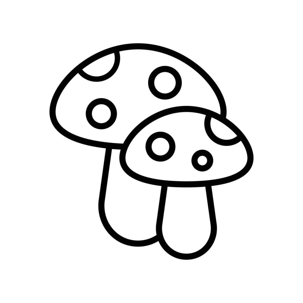 mushroom icon vector design template in white background