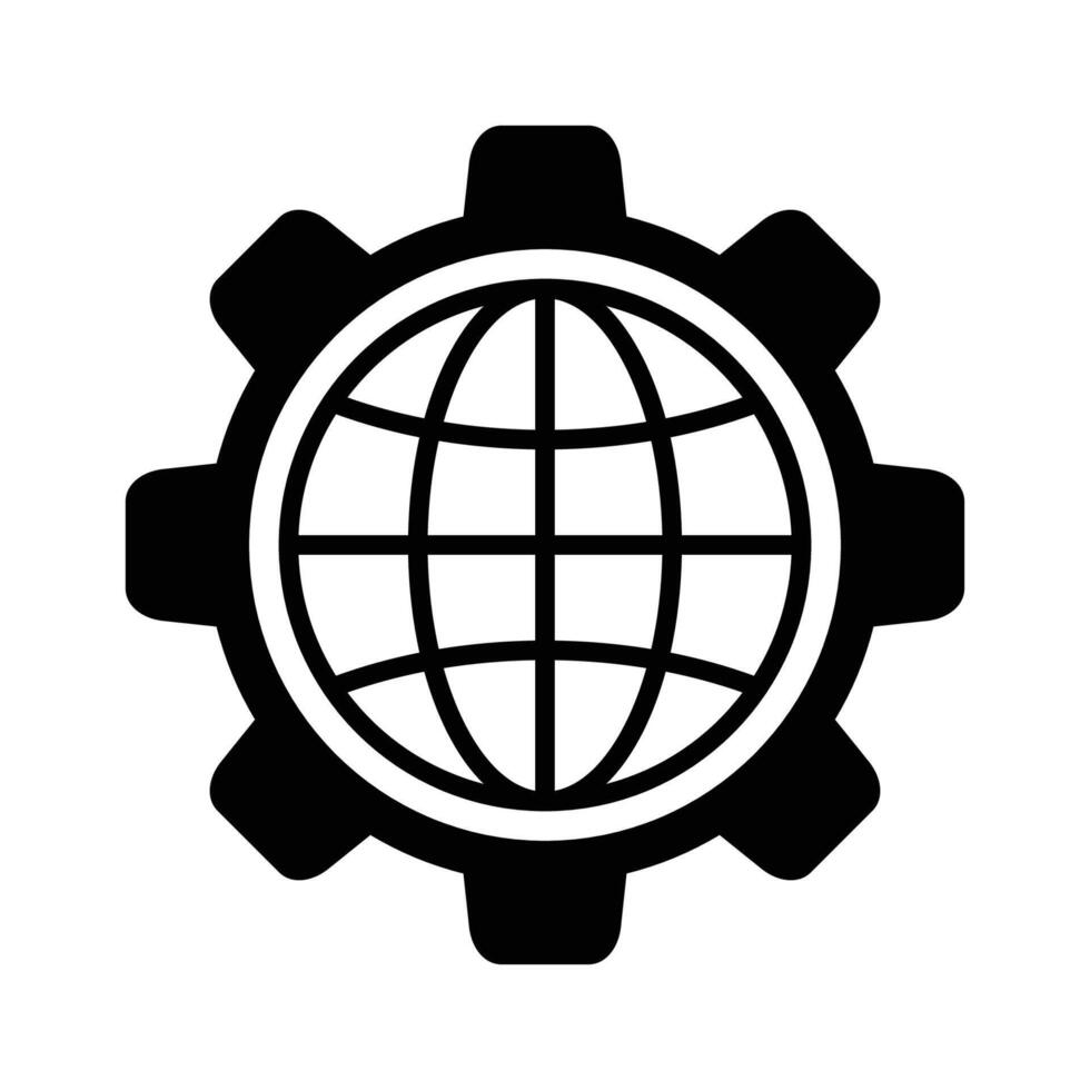 Internet globo icono vector diseño modelo en blanco antecedentes