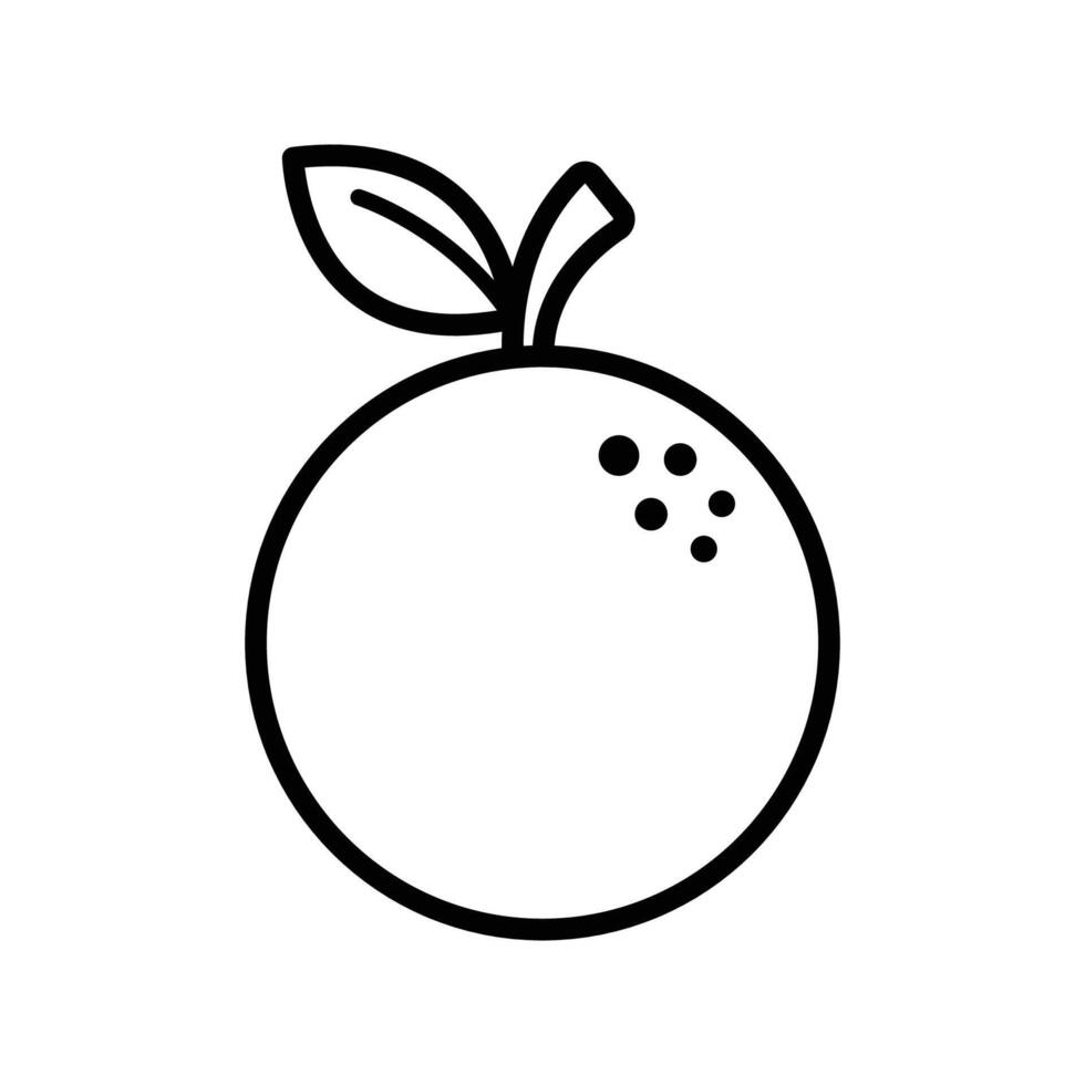 naranja Fruta icono vector diseño modelo en blanco antecedentes