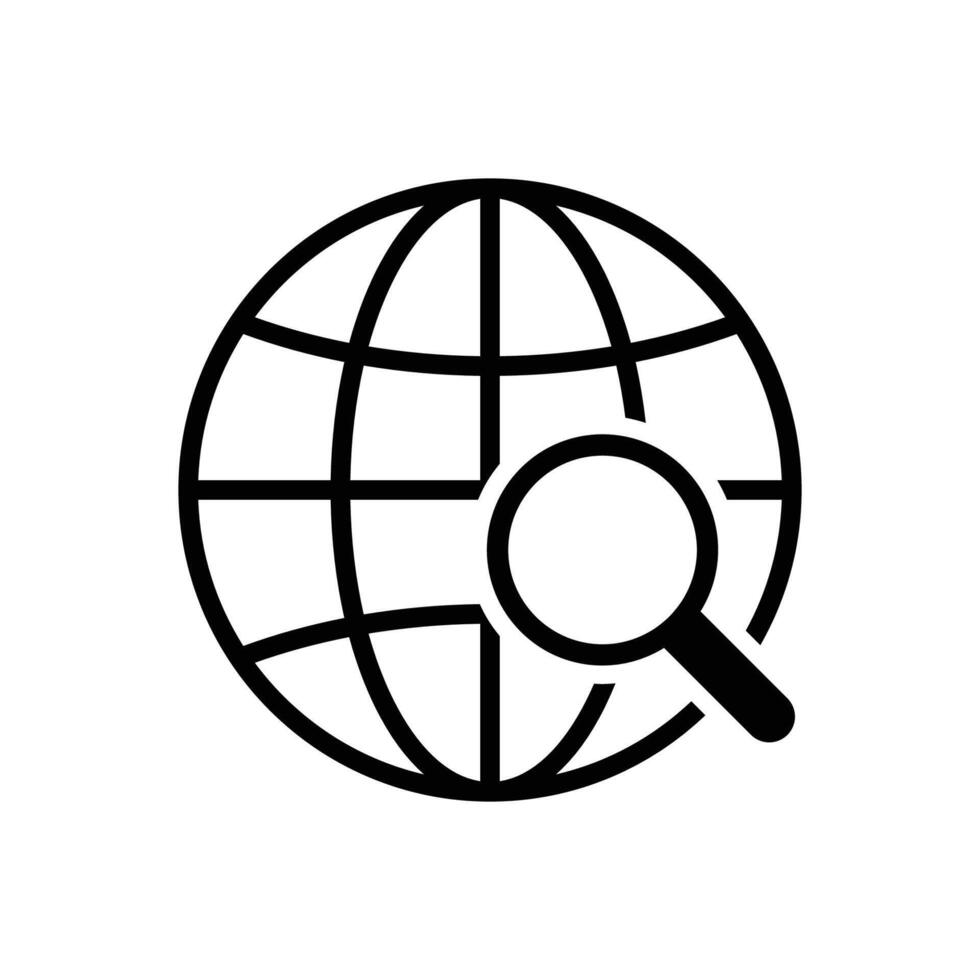 Internet globo icono vector diseño modelo en blanco antecedentes