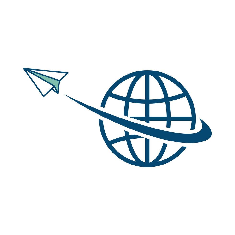 paper plane icon vector desig template in white background