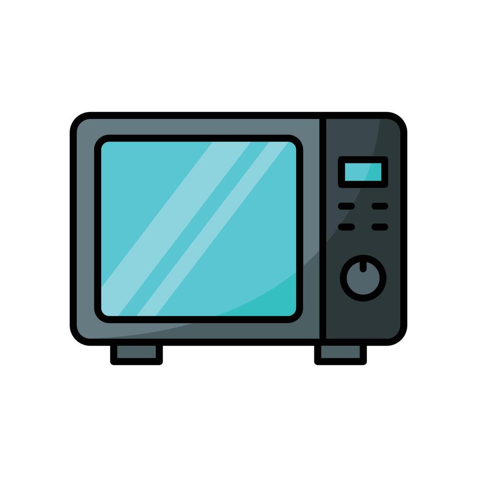 microwave icon vector design template in white background