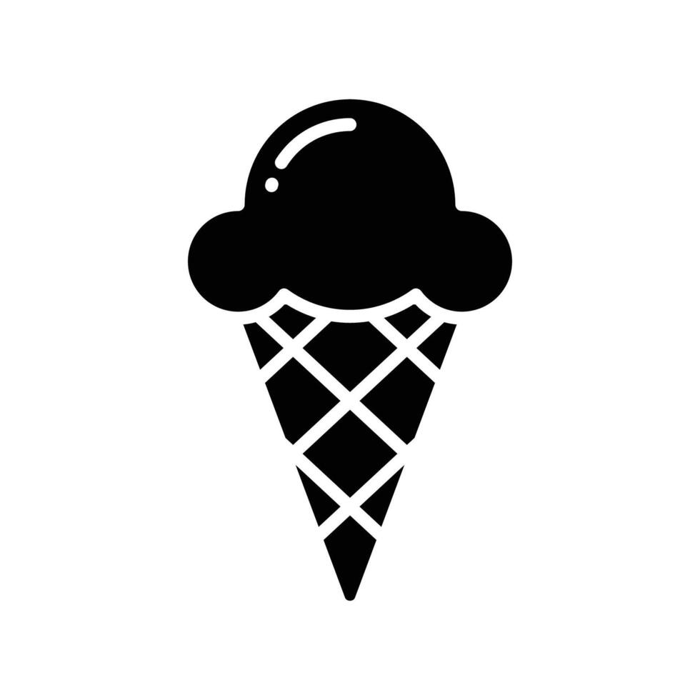 ice cream icon vector design template in white background