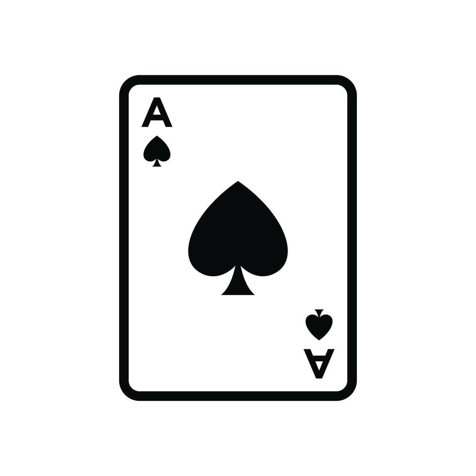 poker card icon vector design template in white background