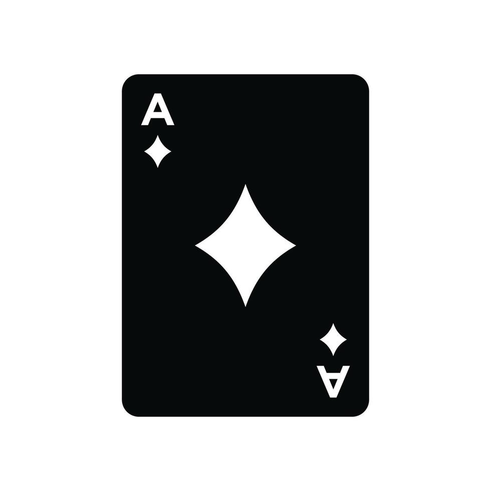 póker tarjeta icono vector diseño modelo en blanco antecedentes