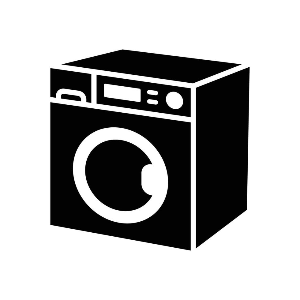 washing machine icon vector design template in white background